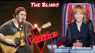 Judah Kelly Performs quotTennessee Whiskeyquot  The voice season 24 blind auditions  2023 [upl. by Aseiram]