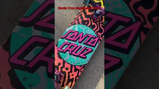 Santa Cruz skateboard deck with clear grip tape santacruzskateboards skateboarding [upl. by Asyram716]