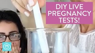 Live DIY Pregnancy Tests  Channel Mum [upl. by Olbap]