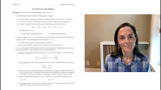 Practice Problems 6 Statistical Inference [upl. by Esalb]