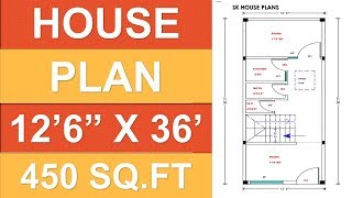 126quot X 36 HOUSE PLAN 450 SQFT [upl. by Yemac]