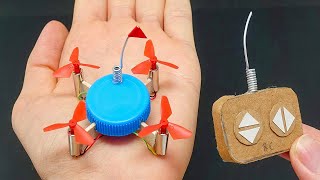 Construí un DRONE CASERO en Miniatura FUNCIONA 🚁🔥 [upl. by Launame]