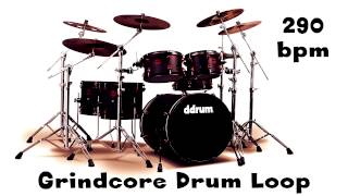 Grindcore Drum Loop 290 bpm [upl. by Ceciley]