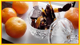 🍊 NARANJA CONFITADA con CHOCOLATE  Postre Navideño [upl. by Olrak]