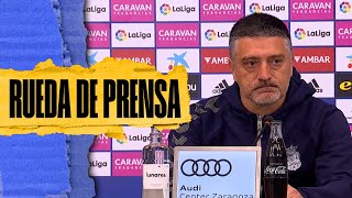 Rueda de prensa Real Zaragoza vs UD Las Palmas [upl. by Yliab]