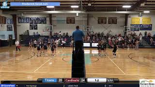 Ellendale Cardinals vs LeolaFrederick Titans VB [upl. by Klayman]