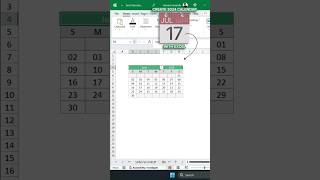 2024 Calendar in Excel shorts [upl. by Abshier]