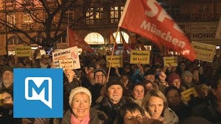 AntiPegida Bewegung am Sendlinger Tor quotIch bin stolz auf Münchenquot [upl. by Nada]