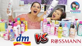 DM vs ROSSMANN XXL Shoppen amp Haul Der große Produkt Vergleich Geschichten und Spielzeug [upl. by Nibur]