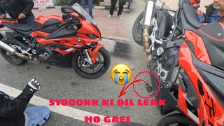 Sunday Ride 💥BMW S1000RR ki oil leak ho gaei 😩 [upl. by Orimlede551]