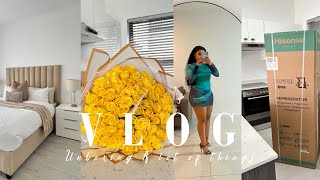 VLOG ALOT OF UNBOXINGS FOR THE NEW APARTMENT [upl. by Maroj]