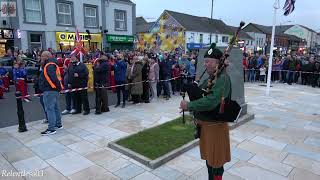 Act Of Remembrance  DGS FBs Parade  Banbridge  130924 4K [upl. by Eanram189]