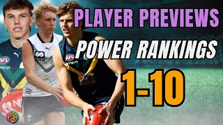 AFL Draft Player Profiles  Ranks 1 To 10 [upl. by Aliam139]