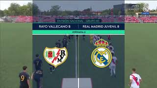 Rayo Vallecano  Real Madrid Juvenil B  Liga Nacional 202324  Jornada 6 [upl. by Moia]