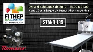 Visita el stand 135 de Industria Romano en FITHEP Latam 2019 [upl. by Nordine704]