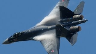 Paris Air Show 2013  Su35 vertical takeoff  Air Show HD [upl. by Neural]