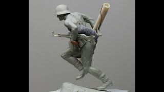 Sculpting 116 German SS soldier part 2 [upl. by Pineda783]