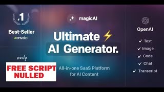 MagicAI Complete CHAT GTP Clone Free Source Code amp Complete Installation Guide  Nulled PHP Scripts [upl. by Daron625]