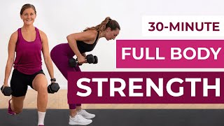 30Minute Full Body Strength Workout Pyramid Format [upl. by Noseyt]