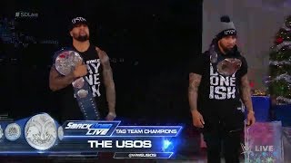 The Usos Entrance  SmackDown Live December 26 2017 [upl. by Ellekim]