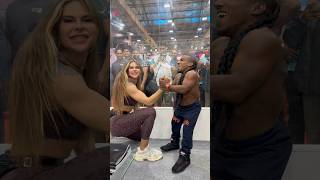 armwrestling MATCH WITH indiankaigreene shorts strongwomen [upl. by Adrial]