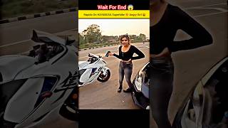 SUPERBIKE HAYABUSA RAPIDO WITH ANGRY GIRL 🤬sportsbike shorts [upl. by Mallin]