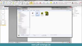 PDFXChange Editor  Wie Sie ein PDF Dokument via Drag and Drop einfügen [upl. by Rohn]