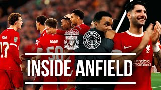 INSIDE ANFIELD Liverpool 31 Leicester City  BEST view of comeback win [upl. by Hobbie]