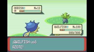 POKEMON EMERALD  QWILFISH  AZOTE  FLAIL [upl. by Gross767]