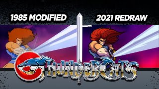 THUNDERCATS INTRO 1985 MODIFIED VS 2021 REDRAW [upl. by Nahte963]