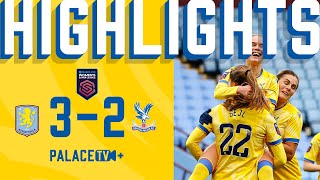 Catos FIRST GOAL for Palace 🤩  Palace 2  3 Aston Villa  WSL Highlights [upl. by Thay]