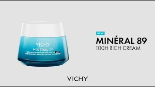 NEW Minéral 89 100H MOISTURE BOOSTING CREAM  Skin Strengthening Hydration  Vichy Laboratoires [upl. by Yesnek710]