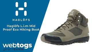 Haglöfs LIM Mid Proof Eco Hiking Boots  Gear Review  webtogs [upl. by Winograd292]