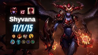 SHYVANA JUNGLE vs LEE SIN  EUW LoL Challenger Patch 142 [upl. by Einnok]