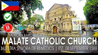 Malate Catholic Church Our Lady of Remedies Parish  Manila Philippines [upl. by Ralyt]