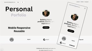 NextJs Portfolio Website  Responsive Portfolio Website  Personal Portfolio w NextJs amp TailwindCSS [upl. by Philip106]