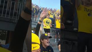 Michigan Fans go Crazy After Beating USC michiganfootball uscfootball fans [upl. by Witty]