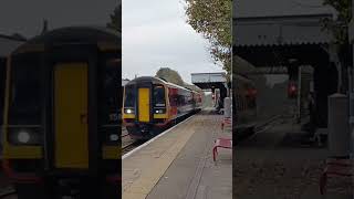 Class 158 passing Wymondham at 50MPH [upl. by Imled]