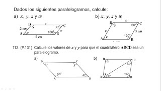 Paralelogramos Propiedades y ejemplos sencillos [upl. by Aneeuqal326]