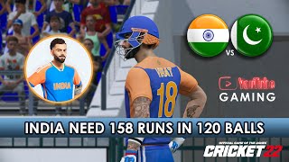 IND VS PAK 🇮🇳 🇵🇰  TARGET 158  VIRATKOHLI 🏏😍 cricket youtubegaming [upl. by Berthold58]