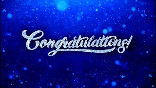 CONGRATULATIONS Upbeat Song  by hsc501 [upl. by Ahsietal569]