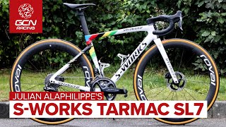 Julian Alaphilippes Specialized SWorks Tarmac SL7  The UCI Mens World Champions Custom Bike [upl. by Hester]