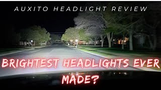 Brightest Headlights Ever made Auxito Headlight Review [upl. by Meara]