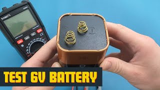 How To Test 6V Battery With Multimeter [upl. by Cynara910]