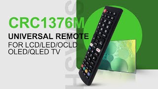 Universal TV Remote for All Brand CRC1376M [upl. by Eillek]