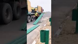 Efficient unloading process for guardrails [upl. by Ennaitak]