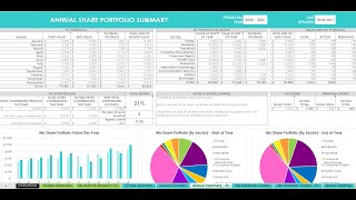 How I use Excel spreadsheets to track my shares portfolio research analysis dividends trading [upl. by Etnahc]