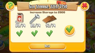 Upgrading Silo to 2800  Hay Day Level 127 Gameplay [upl. by Alexandra]