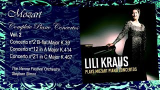 MOZART  Piano Concertos nº 2 nº 12 nº 21  Lili Kraus Vienna Festival Orchestra Stephen Simon [upl. by Rorry]