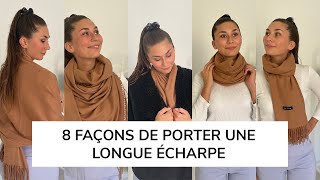 Comment porter une longue écharpe  Écharpe plaid [upl. by Yenolem]